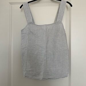 J. Crew linen blend square neck tank top